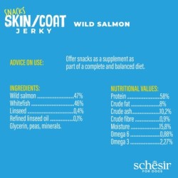 Skin/Coat, przysmak, dla psów, łosoś suszony, 115 g, saszetka