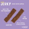 Jerky, przysmak, dla psów, kaczka z jabłkiem suszona, 145 g, saszetka