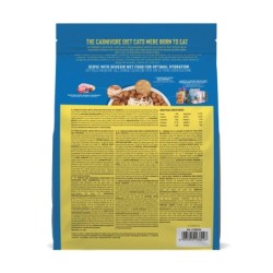 Born Carnivore, karma sucha, dla kotów dorosłych, śledź i łosoś, 255 g, worek