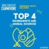 Born Carnivore, karma sucha, dla kotów dorosłych, śledź i łosoś, 1,25 g, worek