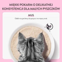 Baby Mousse, karma mokra, dla kociąt, łosoś z kurczakiem, 70 g, saszetka