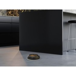 Delice 2 Marble, miska dla psa, czarna/ złota, plastik, 0,6l