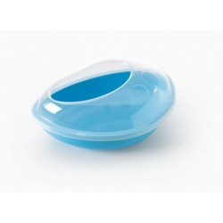 Wellness Bath, basen do kąpieli dla szynszyli, niebieski, plastik, 35x23x15cm