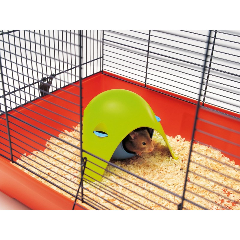 Sputnik, domek dla chomika, mix kolorów, plastik, 21,5x21,5x12,5cm