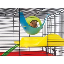 Sputnik, domek dla chomika, mix kolorów, plastik, 21,5x21,5x12,5cm