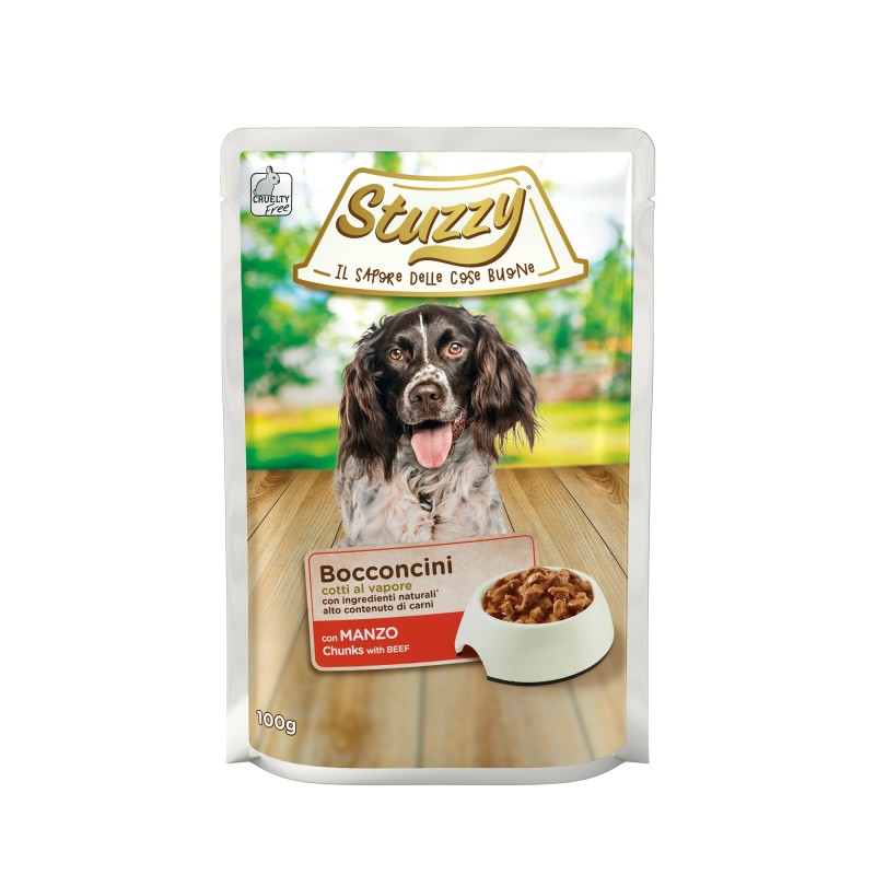 Bocconcini, karma mokra, dla psa, wołowina kawałki, 100 g, saszetka