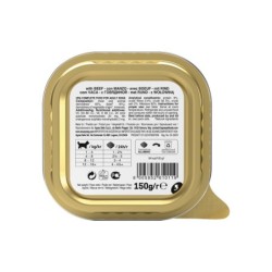 Pate, karma mokra, dla psa, wołowina, 150 g, tacka