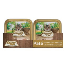 Pate, karma mokra, dla kota, kurczak z wątróbką, 100 g, tacka