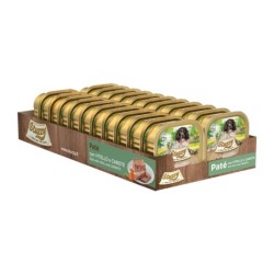 Pate, karma mokra, dla psa, cielęcina z marchewką, 150 g, tacka