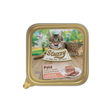 Pate, karma mokra, dla kota, łosoś 100 g, tacka