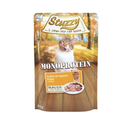 Monoprotein, karma mokra, dla kota, świeży kurczak, 85 g, saszetka