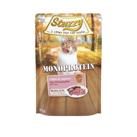 Monoprotein, karma mokra, dla kota, świeża szynka, 85 g, saszetka