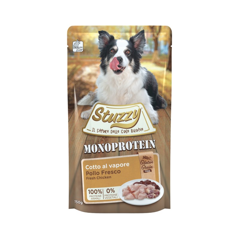 Monoprotein, karma mokra, dla psa, świeży kurczak pasztet, 150 g, saszetka