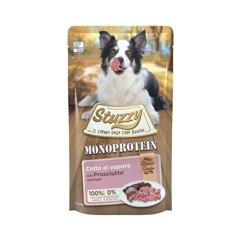 Monoprotein, karma mokra, dla psa, szynka pasztet, 150 g, saszetka