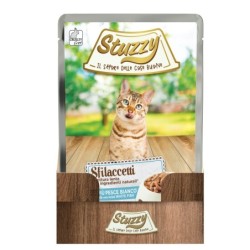 Sfilaccetti, karma mokra, dla kota, biała ryba, 85 g, saszetka