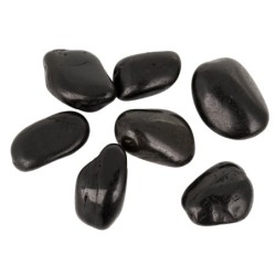 Kamienie polerowane Black Pebble III 30-50mm   do akwarium terrarium 10kg/OPAK