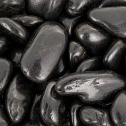 Kamienie polerowane Black Pebble III 30-50mm   do akwarium terrarium 10kg/OPAK