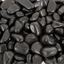 Kamienie polerowane Black Pebble IV 10-20mm do akwarium terrarium 5kg/OPAK