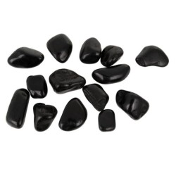 Kamienie polerowane Black Pebble IV 20-30mm do akwarium terrarium 10 kg/OPAK
