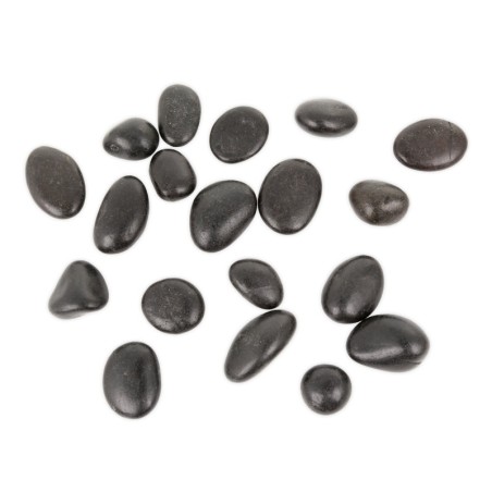 Kamienie polerowane Black Pebble 10-20 mm  do akwarium terrarium, 10kg/OPAK