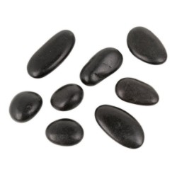 Kamienie polerowane Black Pebble 20-30 mm  do akwarium terrarium, 10kg/OPAK