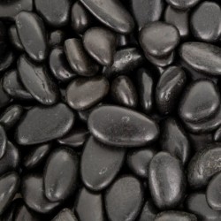 Kamienie polerowane Black Pebble 20-30 mm  do akwarium terrarium, 10kg/OPAK