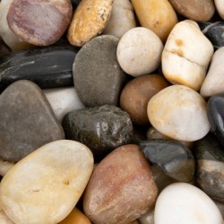 Kamienie polerowane MIX 30-50mm do akwarium terrarium 10kg/OPAK