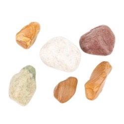 Kamienie polerowane Multicolor Pebble   50-80 mm  do akwarium terrarium 10kg/OPAK