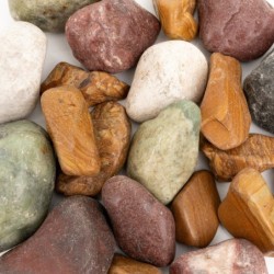 Kamienie polerowane Multicolor Pebble   50-80 mm  do akwarium terrarium 10kg/OPAK