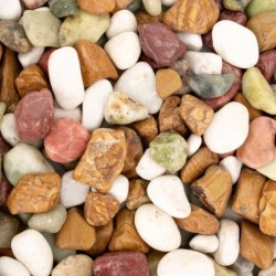 Kamienie polerowane Multicolor Pebble 10-20 mm  do akwarium terrarium 5kg/OPAK