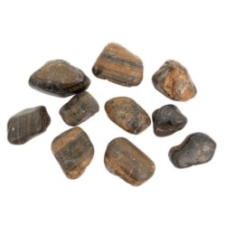 Kamienie polerowane Tiger Pebble   30-50 mm  do akwarium terrarium 10 kg/OPAK