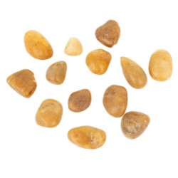 Kamienie polerowane Yellow Pebble 10-20 mm  do akwarium terrarium, 10kg/OPAK