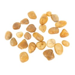 Kamienie polerowane Yellow Pebble 10-20 mm  do akwarium terrarium, 10kg/OPAK