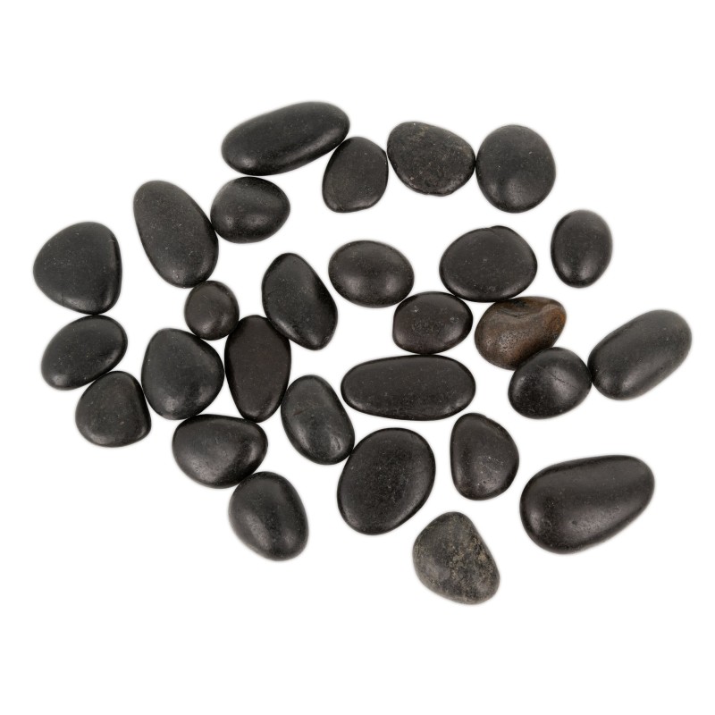 Kamienie polerowane Black Pebble II 10-20   do akwarium terrarium 5 kg/OPAK