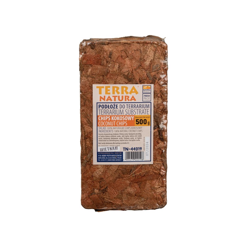 Podłoże chips kokosowy, do terraium, 500g