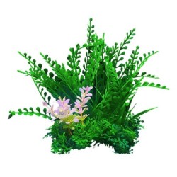 Aqua Natura,  roślina, do dekoracji akwarium, zielona z dodatkiem zółtego, plastikowa, 12 cm , różne rodzaje roślin