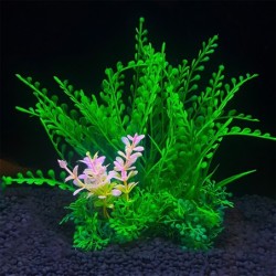 Aqua Natura,  roślina, do dekoracji akwarium, zielona z dodatkiem zółtego, plastikowa, 12 cm , różne rodzaje roślin