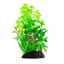 Aqua Natura,  roślina, do dekoracji akwarium, zielona, plastikowa, 20 cm , paprotka i młode pędy