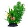 Aqua Natura,  roślina, do dekoracji akwarium, zielona z różowym akcentem, plastikowa, 20 cm , paprotka i spirulina