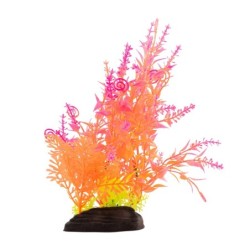 Aqua Natura,  roślina, do dekoracji akwarium, mix kolorów, plastikowa, 20 cm , paprotka i młode pędy