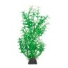 Aqua Natura,  roślina, do dekoracji akwarium, zielona, plastikowa, 20 cm , białe kwiaty