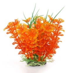Aqua Natura,  roślina, do dekoracji akwarium, żwo pomarańczowa, plastikowa, 12 cm , wysoka
