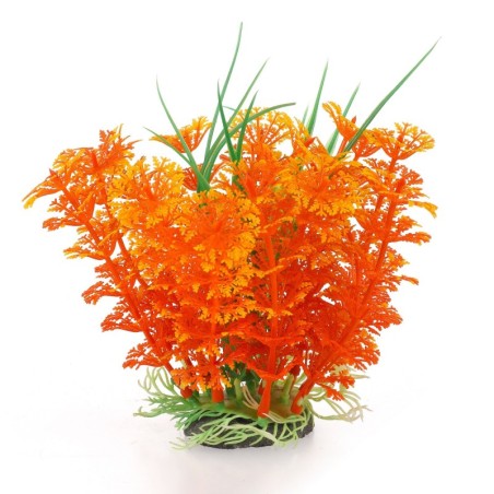 Aqua Natura,  roślina, do dekoracji akwarium, żwo pomarańczowa, plastikowa, 12 cm , wysoka