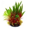 Aqua Natura,  roślina, do dekoracji akwarium, bordowo-zielona, plastikowa, 18 cm , mix roślin