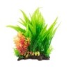 Aqua Natura,  roślina, do dekoracji akwarium, zielona, plastikowa, 28 cm , mix wodorostów z żółtym akcentem