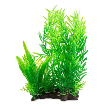 Aqua Natura,  roślina, do dekoracji akwarium, zielona, plastikowa, 28 cm , mix rozmaryn i wodorosty
