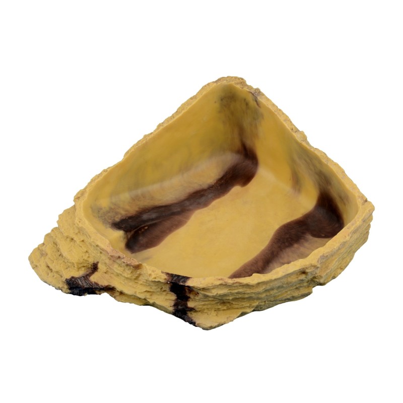 Terra Natura Dekoracja terrarystyczna miska do terrarium pustynna narożna duża 22,5*19*8cm