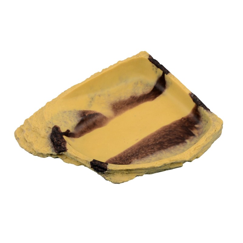 Terra Natura Dekoracja terrarystyczna miska do terrarium pustynna narożna średnia 22,5*18*4,5cm