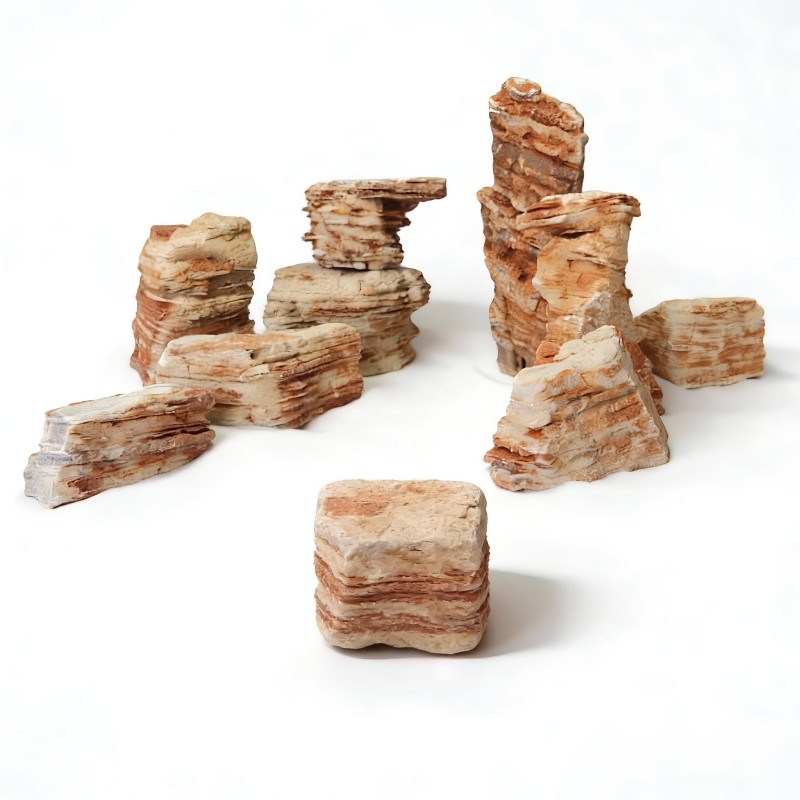 Aqua Natura, skała czewona wartswowa, Red Multilayer Rock, do akwarium/terrarium