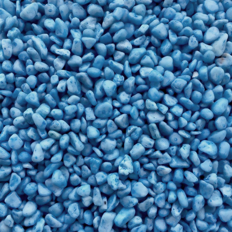 Aqua Natura, żwirek, do dekoracji akwarium, niebieski, kamyk naturalny, 8-10 mm, op.2kg